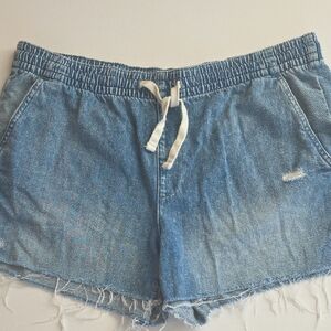 GAP Tie Waist Jean Shorts XL